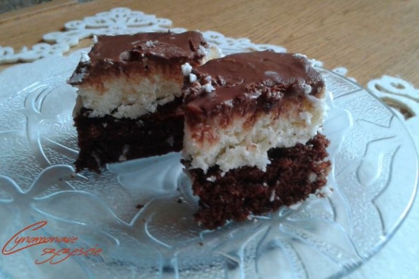 Bounty - ciasto czekoladowo kokosowe