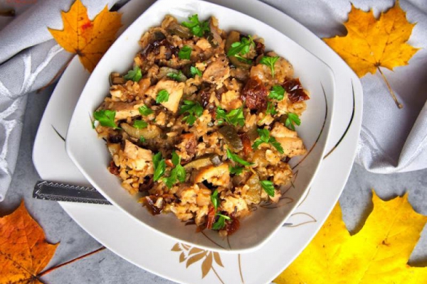 Risotto z kurczakiem i suszonymi pomiadorami