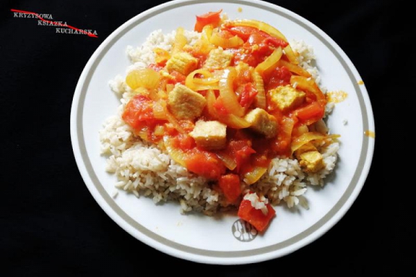 Birmańskie tofu w sosie słodko-kwaśnym