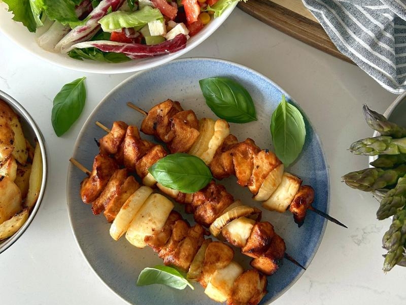 Szaszłyki drobiowe w sosie BBQ