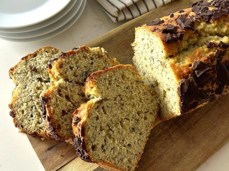 Chlebek bananowy z czekoladą