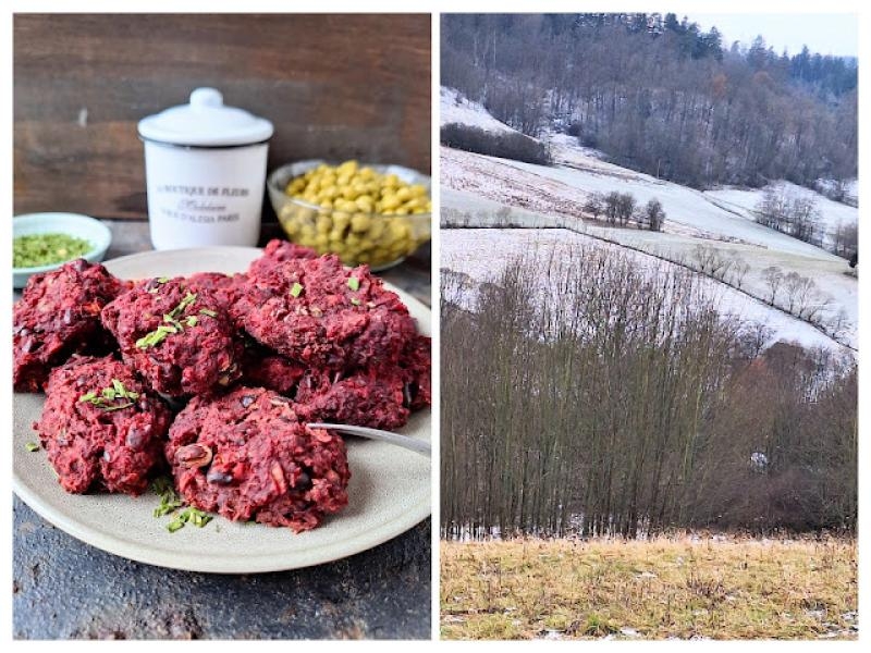 Wegańskie kotlety z buraka i czerwonej fasoli