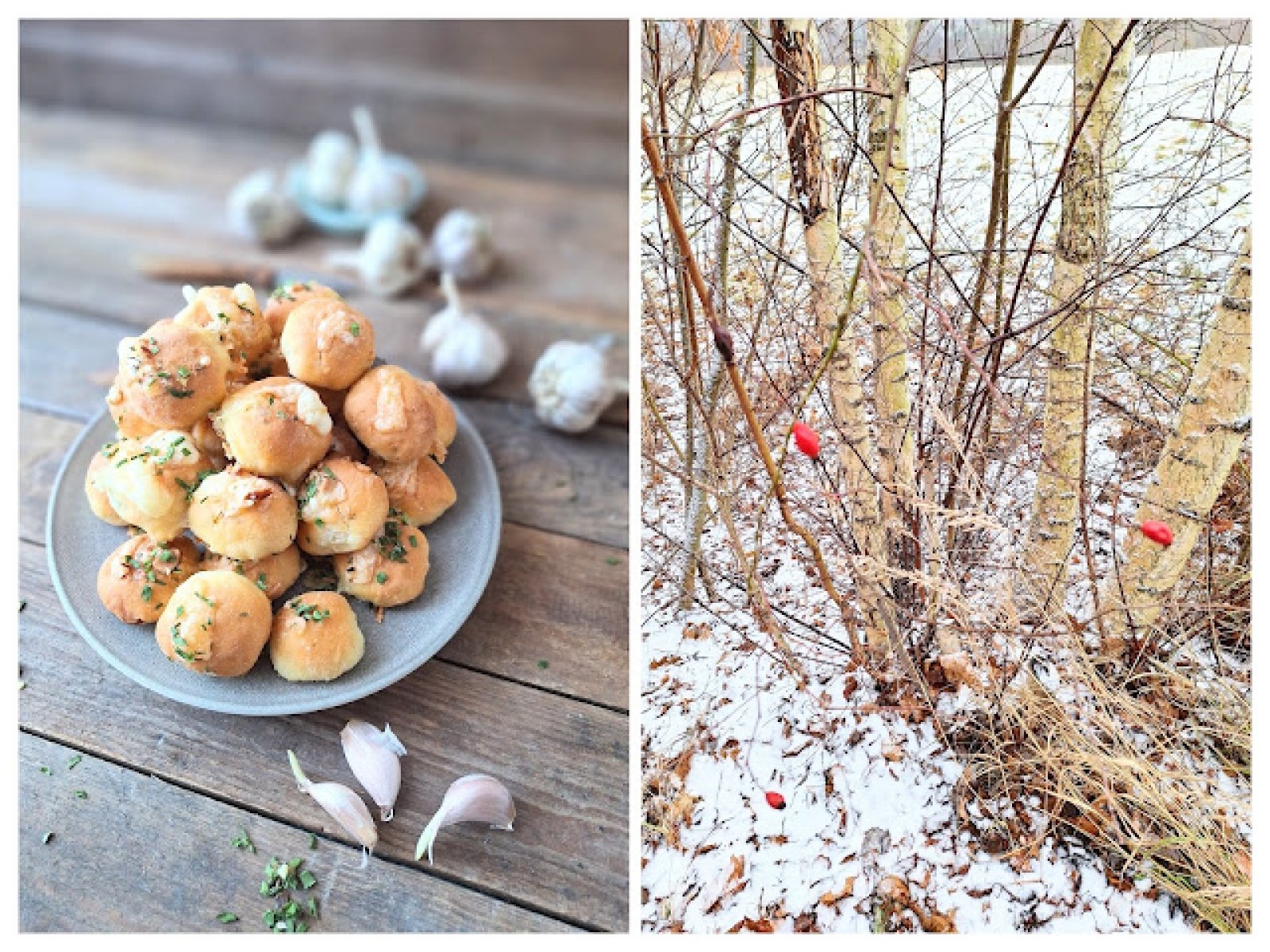 Domowe mini-bułeczki czosnkowe na jogurcie