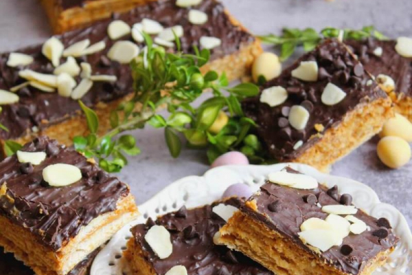 Karmelowe wafle z polewą czekoladową
