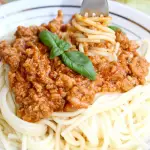Spaghetti bolognese...