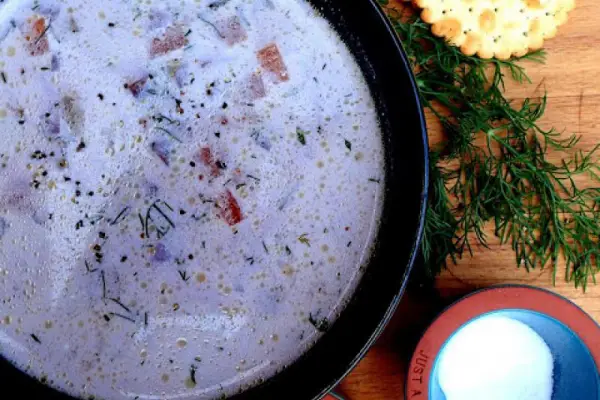 Jesienna zupa koperkowa z warzywami korzeniowymi. Idealna dla osób cierpiących na IBS, low FODMAP