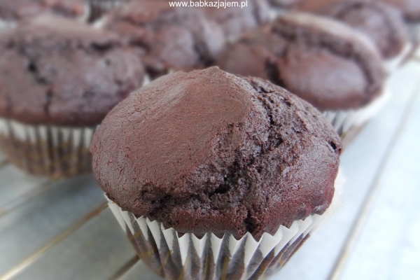 Muffinki mocno czekoladowe- Najlepsze!