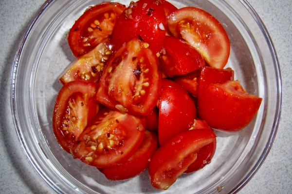 Surówka z pomidorów