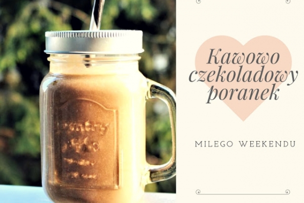 quinoa + espresso + banan + olej kokosowy + pyłek kwiatowy + kakao + karob + mleko migdałowe