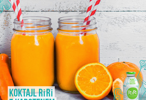 pomarańcza + woda kokosowa + sok marchwiowy + grejpfrut