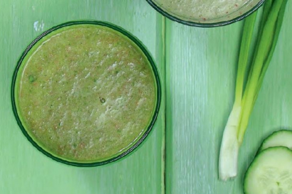 sałata + szpinak + grejpfrut + banan + cynamon