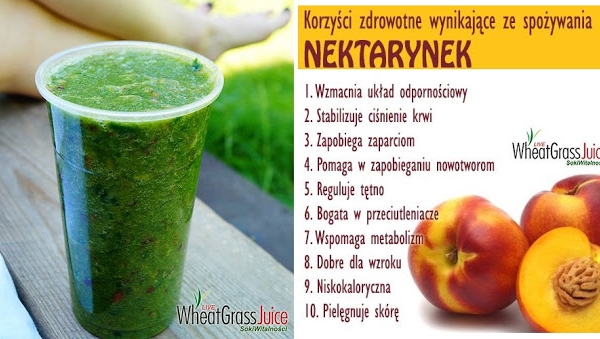 kalarepa + nektarynki + jabłka + zielony jęczmień