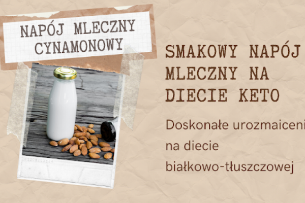 Cynamonowe mleko wegańskie w wersji KETO + MAKRO