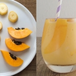 papaja + banan + mleko...