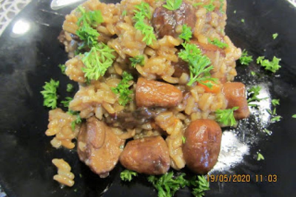 Risotto z grzybami leśnymi