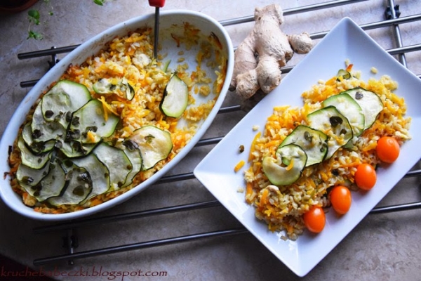 Imbirowo - marchewkowy ryż i kurczak