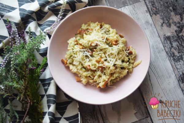 Risotto z kurkami i koperkiem