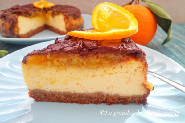 Pomarańczowy sernik z czekoladą (Cheesecake all arancia e cioccolato)
