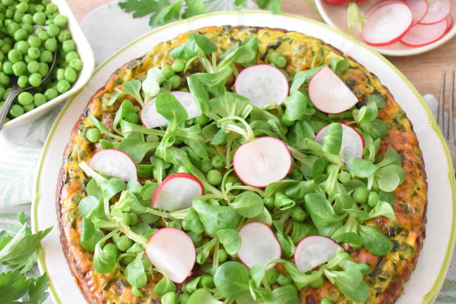 Wiosenna frittata w wersji pieczonej