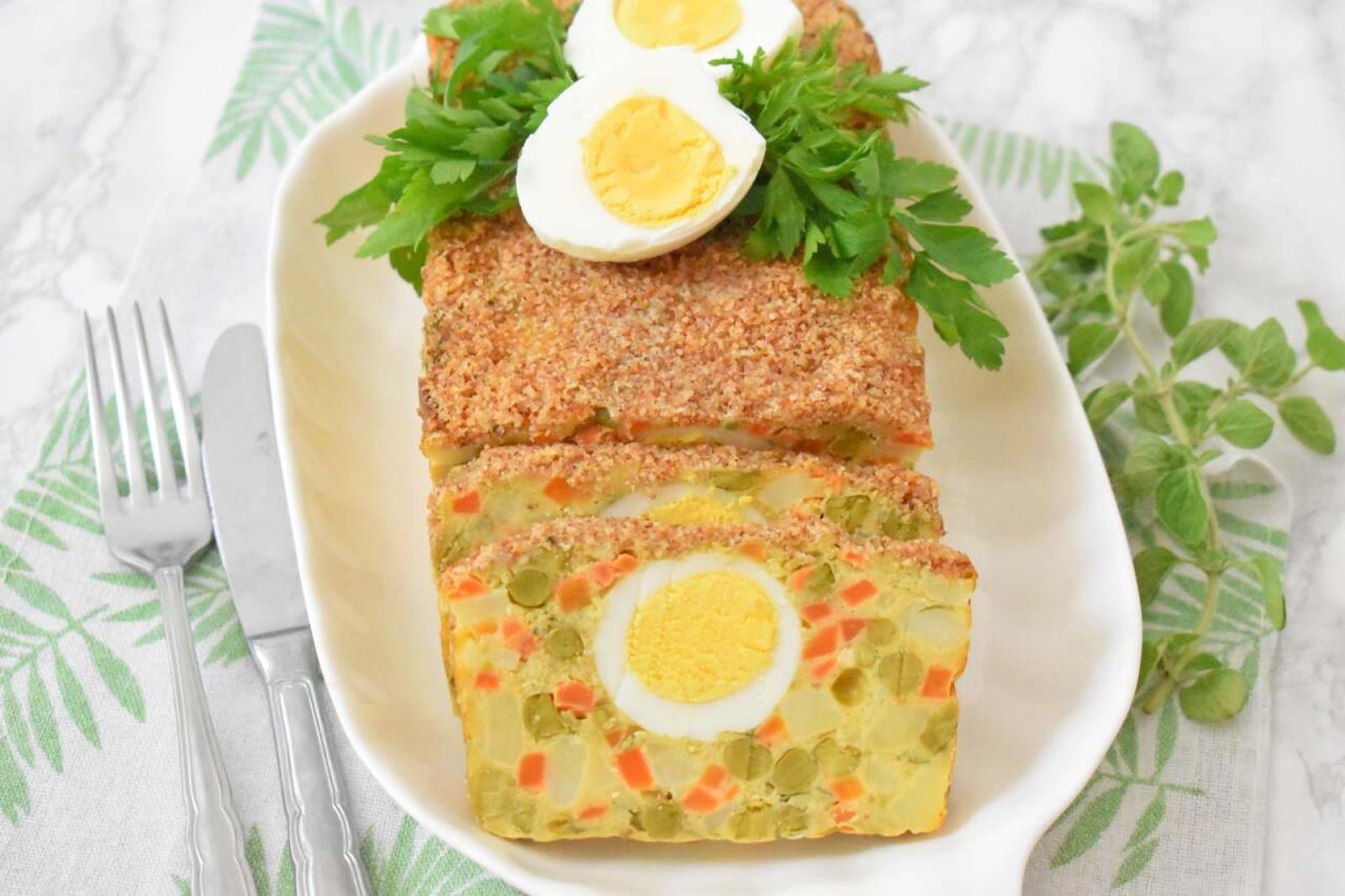 Pasztet warzywny z jajkiem