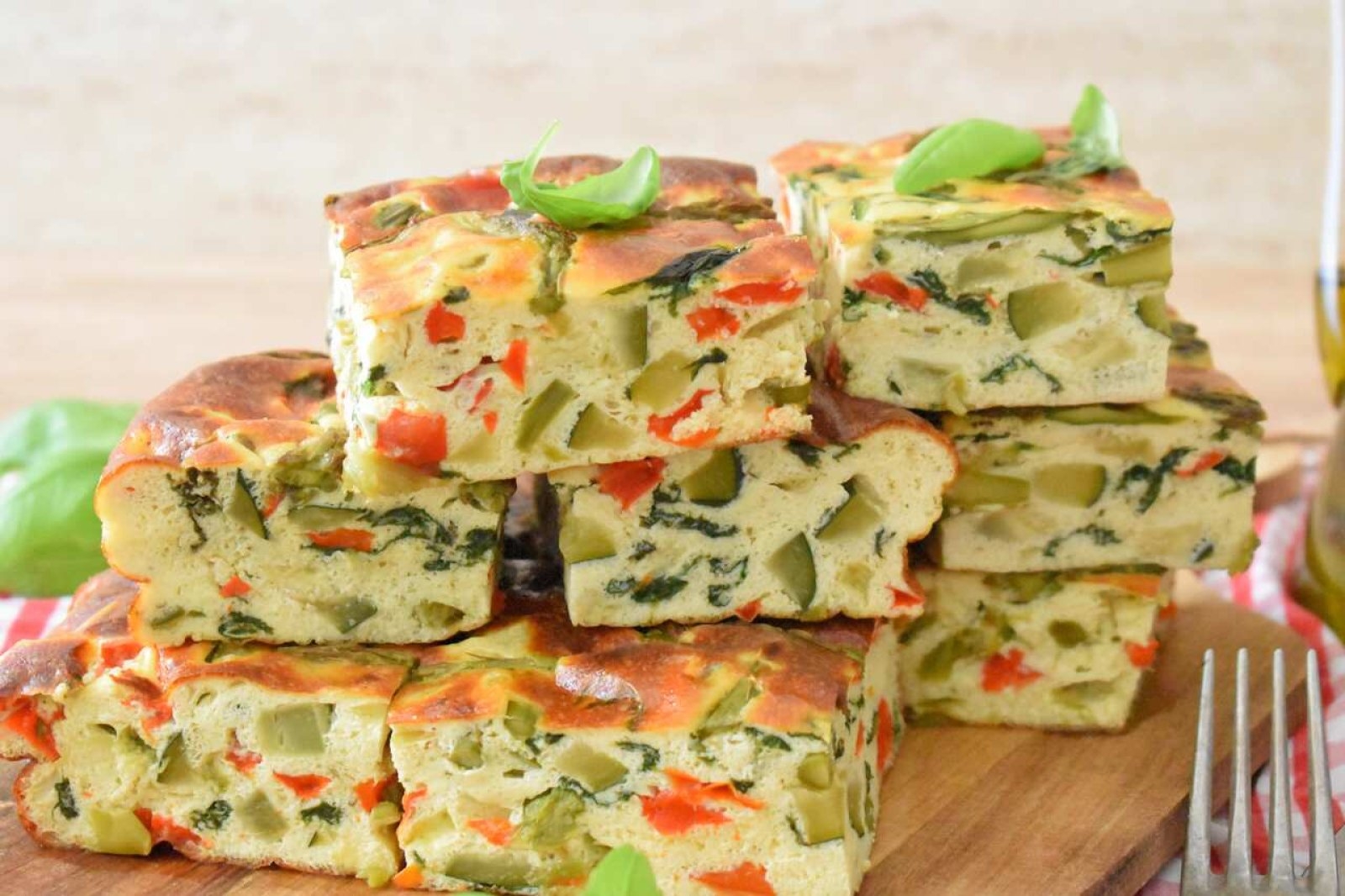 Frittata z warzywami w wersji pieczonej