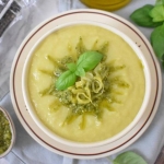 Zupa krem z pora z pesto