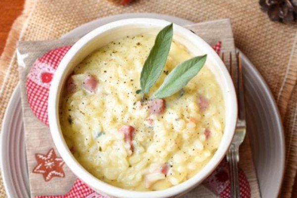 Risotto z szałwią i serem bleu d’Auvergne