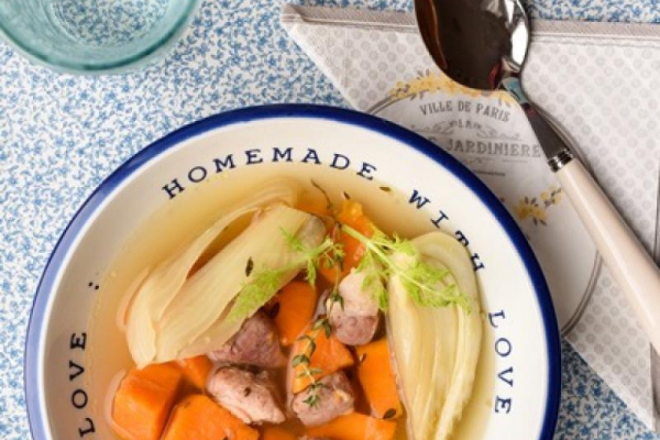 Stew z wieprzowiny z fenkułem i batatami