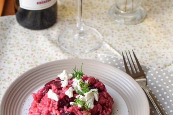 Risotto buraczkowe