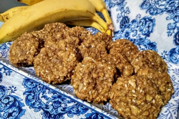 Przekąski bananowo - owsiane.