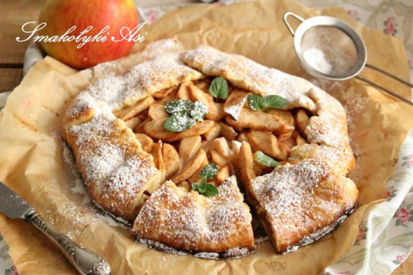 Galette (rustykalna tarta) z jabłkami