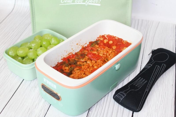 Pomidorowy ryż z ciecierzycą – pomysł na obiad do pracy (Multi Lunch Box N’OVEEN)