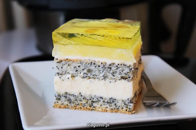 Ciasto Makowy Ananasek z galaretką