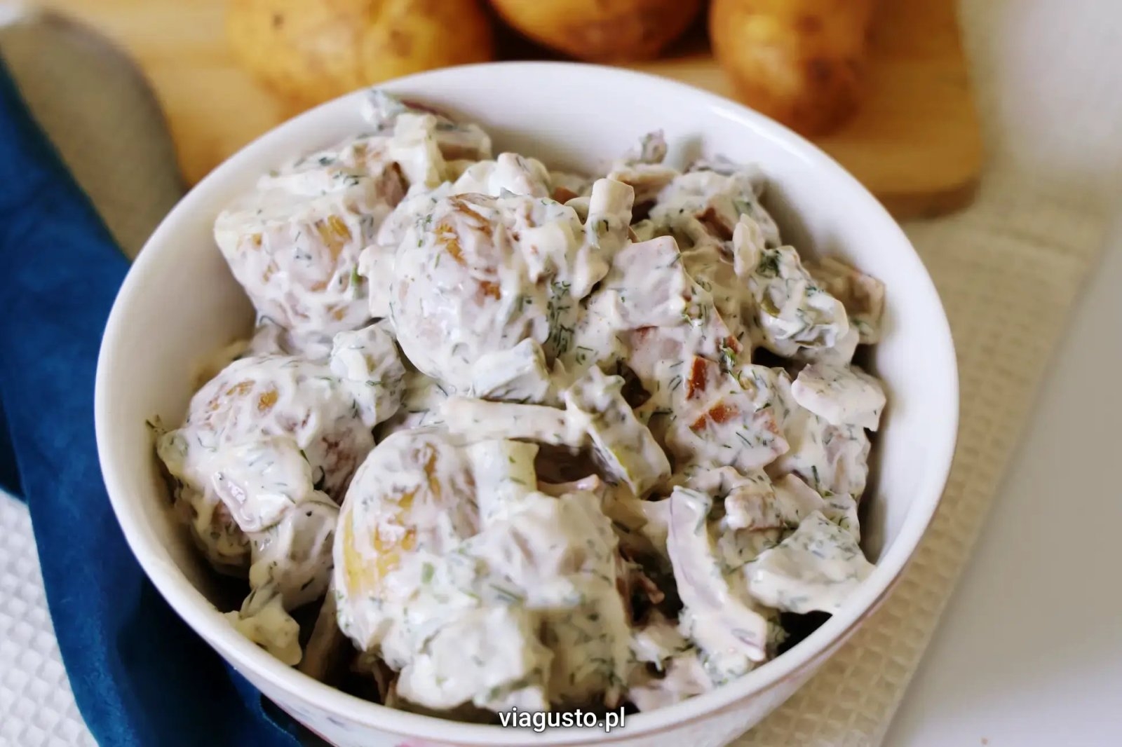 Sałatka z młodymi ziemniakami