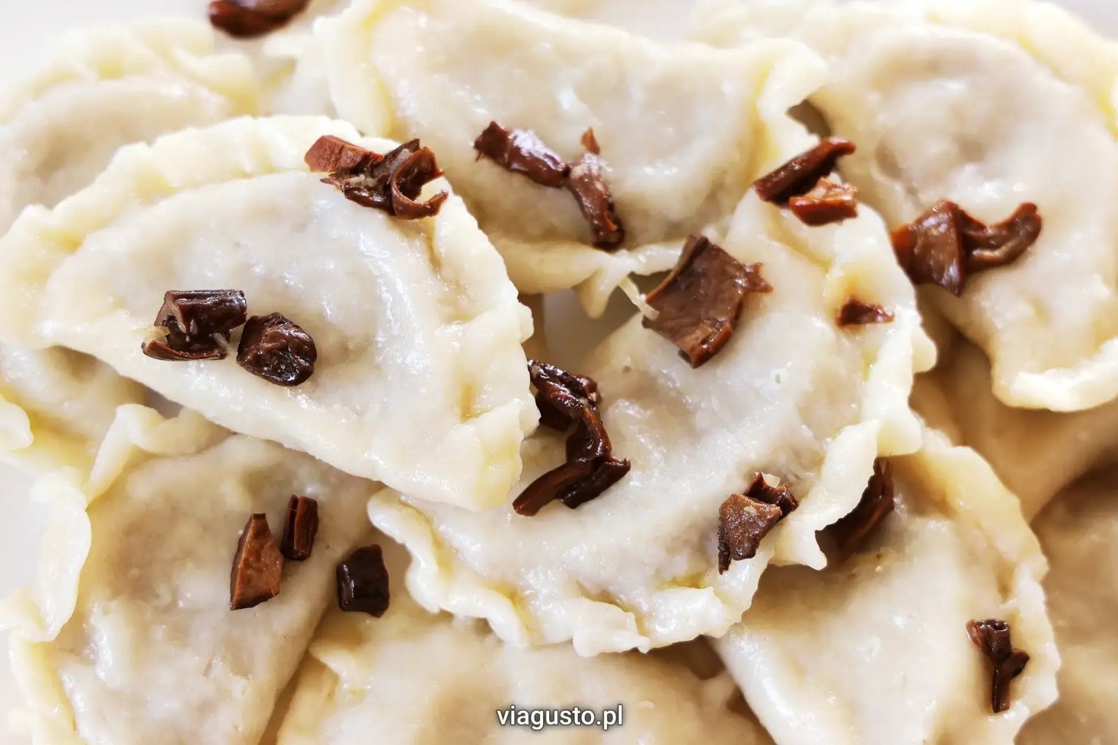 Pierogi z kapustą kiszoną i grzybami