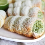 Rurki z kremem matcha
