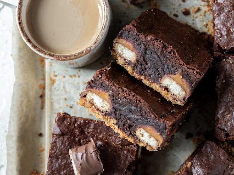 Brownie batonikami Twix