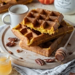 Dyniowe gofry drożdżowe