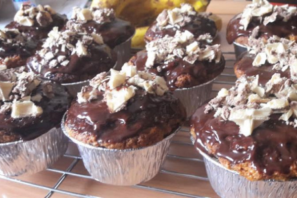 Bananowo-kokosowe muffinki