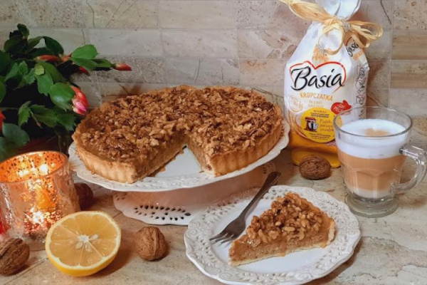 Binsztych - tarta orzechowa