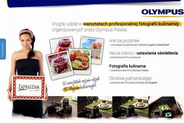Warsztaty fotografii kulinarnej OLYMPUS z udziałem Kingi Paruzel. Konkurs 