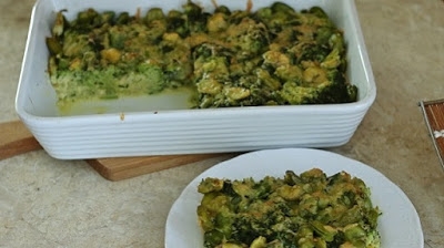 Zapiekanka zielona z brokuła i bobu przepis