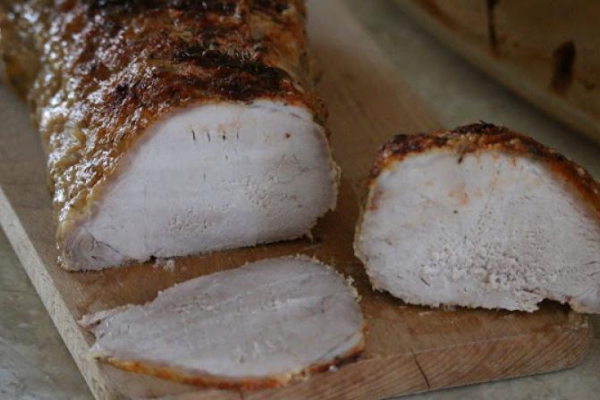 Schab pieczony delikatny w marynacie chrzanowej