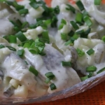 Śledzie w śmietanie...