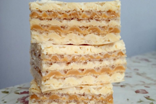 Wafle kokosowo-kajmakowe