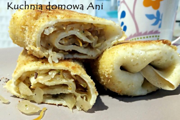 Krokiety z kapustą kiszoną i pieczarkami