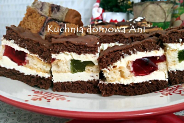 Ciasto mojego dzieciństwa - biszkoptowe z galaretkami