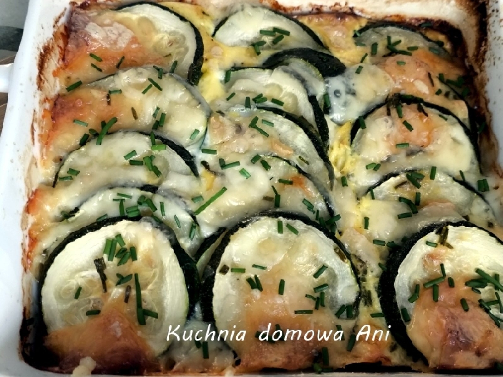 Zapiekanka z cukinii i mozzarelli