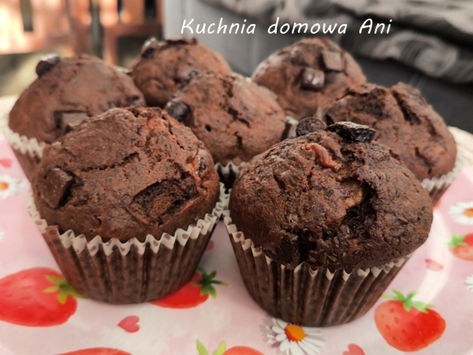 Muffinki bananowe z czekoladą