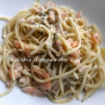 Spaghetti z łososiem i...